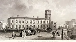 Adlard Prints: London Bridge Station, Bermondsey, London, 1845. Artist: Henry Adlard