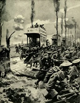 Omnibus Gallery: London buses used to transport troops to the front, First World War, 1914-1918, (c1920)