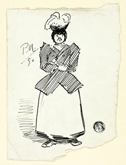 Phil May Prints: London Female Character, 1896. Creator: Philip William May
