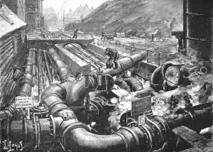 Energy Prints: The London Gas Supply; Sketches showing Method of Manufacture; The Condensers
