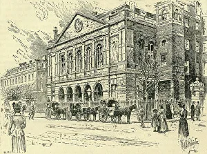 Carriages Prints: The London Hospital, c1900. Creator: Will B. Robinson