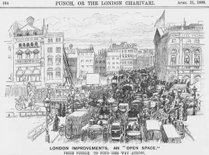 Congestion Prints: London Improvements. An Open Space, 1888