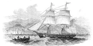 The London and Madeira packet brig 'Dart', entering Funchal Roads, 1845