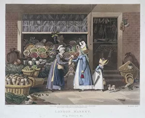 Shopkeeper Gallery: London Market; a fruit seller, 1822. Artist: Matthew Dubourg