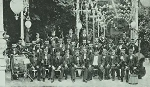 Bagpipes Prints: The London Military Band at Kroll's Garden in Berlin