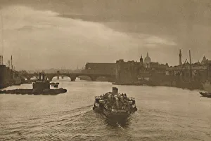 Steamboat Prints: London-On-Sea: The Daily Excursion Boat Heads Into The Sunset On Its Return From Margate