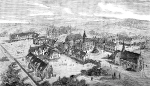 Birds Eye View Prints: The London Orphan Asylum, Watford, 1871. Creator: Unknown