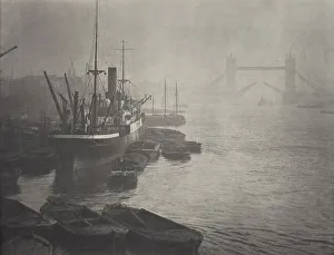 Eleventh Month Prints: London Pool - a November morn, 1920s. Creator: Harry Moult