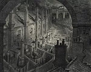 Rail Gallery: Over London - By Rail, 1872