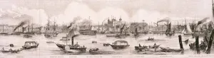 London from the River Thames, 1844 Artist: Frank Vizetelly