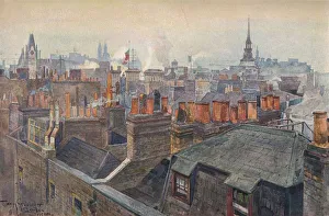 Smog Prints: London Roofs, 1901. Artist: Tony Grubhofer