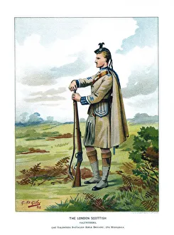 Geoffrey Douglas Giles Prints: The London Scottish, c1890. Artist: Geoffrey Douglas Giles