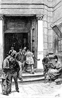The London Stock Exchange - The Entrance in Chapel Court, 1891. Creator: William Lockhart Bogle
