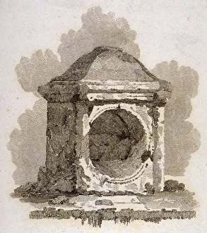 William Bernard Prints: The London Stone, Cannon Street, City of London, 1806. Artist: William Bernard Cooke
