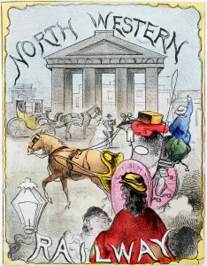 Euston Station Prints: London terminus of the London and North Western Railway, Euston, London, c1860