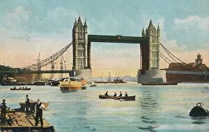 Horace Collection: London - Tower Bridge, 1908. Creator: Unknown