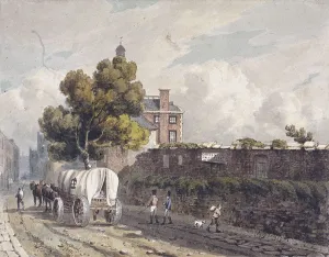 George Shepherd Prints: London Wall, London, 1811. Artist: George Shepherd