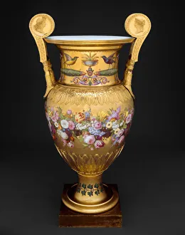 Gilt Bronze Prints: Londonderry Vase, Sevres, 1813. Creators: Sevres Porcelain Manufactory