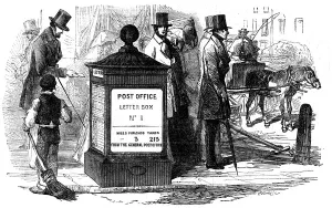 Images Dated 31st January 2006: One of Londons first pillar (letter) boxes, 1855