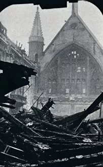 Londons Guildhall after the fire of December 29th December 1940
