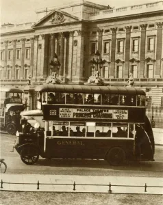 Neo Classical Prints: Londons New All-Weather Bus, 1927, (1935). Creator: Unknown