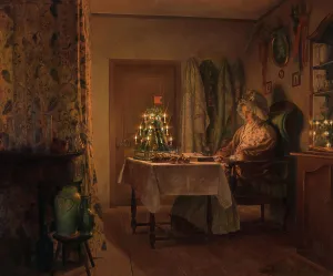 New Year Prints: Lonely Christmas. Creator: Freiwirth-Lützow, Oskar (1862-1925)