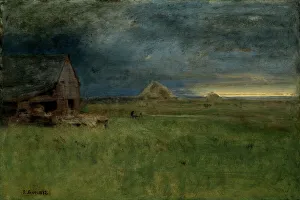 Lonely Prints: The Lonely Farm, Nantucket, 1892. Creator: George Inness