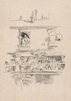 1834 1903 Prints: The Long Balcony, 1894. Creator: James McNeill Whistler (American, 1834-1903)