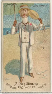 Long Branch Prints: Long Branch, from Worlds Dudes series (N31) for Allen & Ginter Cigarettes, 1888