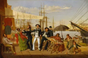 Provisions Prints: After a Long Cruise, 1857. Creator: John Carlin