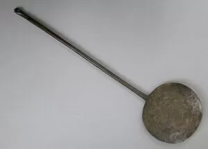 Cast Gallery: Long-Handled Spoon Inscribed in Arabic with Good Wishes, Iran, 11th century