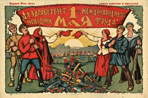 May Day Gallery: Long live the 1st of May, 1923. Creator: Simakov, Ivan Vasilievich (1877-1925)