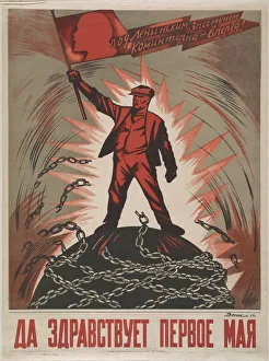 May Day Gallery: Long live the 1st of May, 1929. Creator: Deni (Denisov), Viktor Nikolaevich (1893-1946)