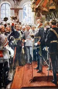 Wilhelm Friedrich Ludwig Prints: Long Live his Imperial Majesty Emperor William I, 1913. Artist: Arthur C Michael