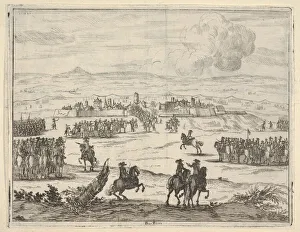 Bartolomeo Prints: After a Long Seige, Francesco I d Este, with the Aid of the French Army, Takes Valencia