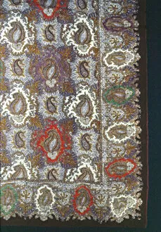 Buta Collection: Long Shawl, Europe, 1850 / 1900. Creator: Unknown