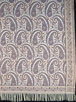 Boteh Prints: Long Shawl, Europe, 19th century. Creator: Unknown