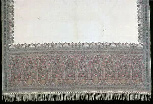 Wool Gallery: Long Shawl, France, 1825 / 75. Creator: Unknown