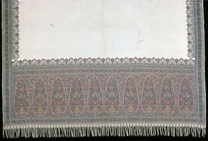 Fashion Accessory Gallery: Long Shawl, France, 1825 / 75. Creator: Unknown