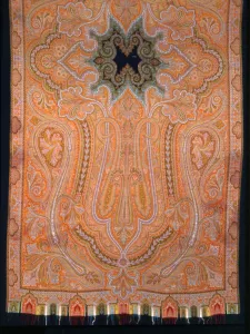 Fashion Accessory Gallery: Long Shawl, France, 1870s. Creator: Unknown