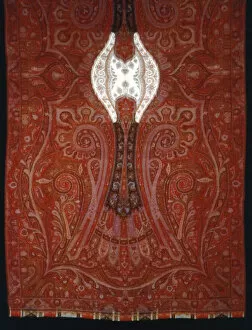 Wool Collection: Long Shawl, Scotland, 1850 / 55. Creator: Unknown