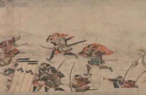 Handscroll Prints: A Long Tale for an Autumn Night (Aki no yo nagamonogatari), ca. 1400. Creator: Unknown