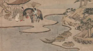 A Long Tale for an Autumn Night (Aki no yo nagamonogatari), ca. 1400. Creator: Unknown