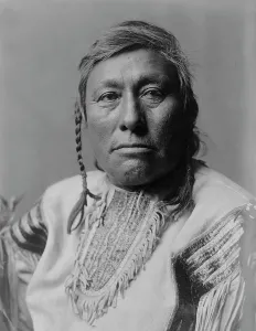 Plaits Prints: Long Time Dog, c1908. Creator: Edward Sheriff Curtis