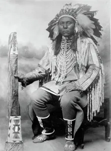 Tribal Culture Prints: Long Time Sleep - Indian, between c1910 and 1913