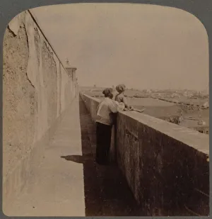 Long walk along the old Aqueduct - (1729-49) - supplies city with water, Lisbon, Portugal, 1902
