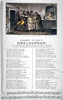 Law And Order Prints: Looby Lumps life in London, a new song... 1822. Artist