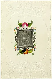 Valentines Card Prints: Look at My Beloved (valentine), 1850/59. Creator: Unknown