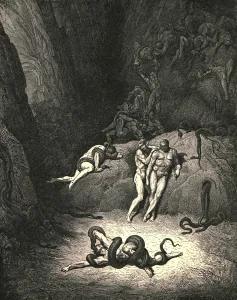 Metamorphosis Prints: The other two look d on, exclaiming, Ah! How dost thou change, Agnello!, c1890