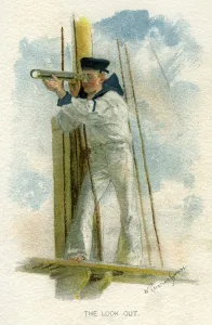 Dais Prints: The Look Out, c1890-c1893. Artist: William Christian Symons